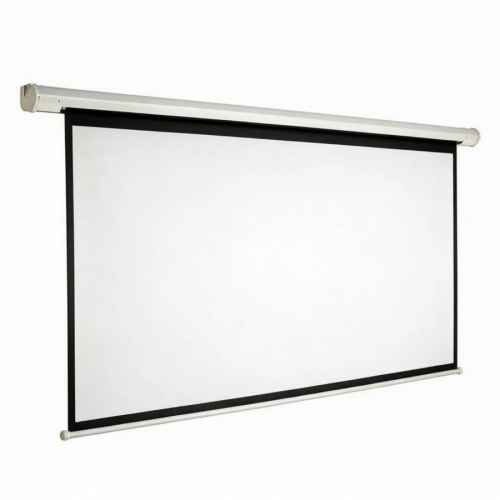 120 Inch SCREENPRO Tab-tensioned Motorized Screen-Matte White
