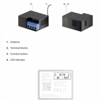 AJAX WallSwitch, Wireless power relay with energy monitor sm
