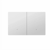 Akubela 2-Gang Key Switch（US/Glass/White) sm