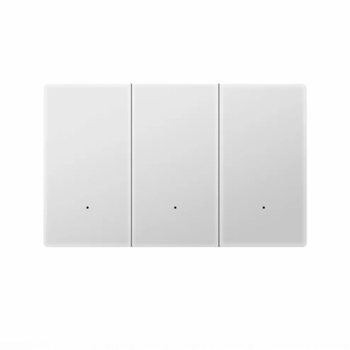 Akubela 3-Gang Key Switch (US/Glass/White)