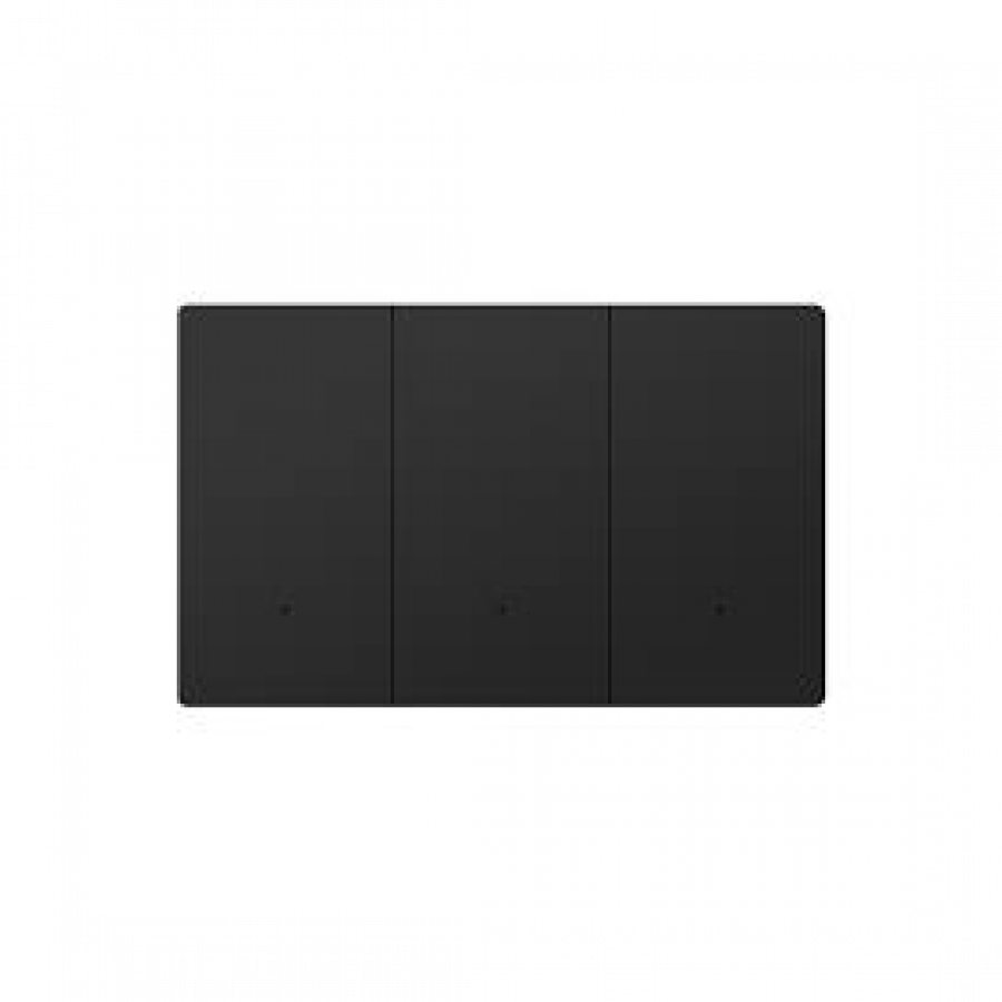 Akubela 3-Gang Key Switch (US/Glass/Black)