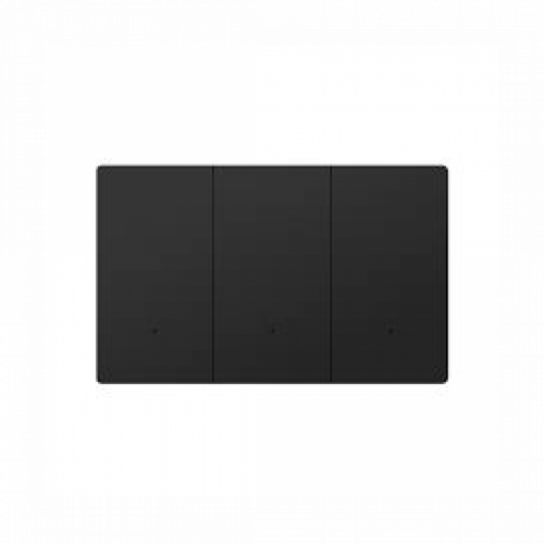 Akubela 3-Gang Key Switch (US/Glass/Black)
