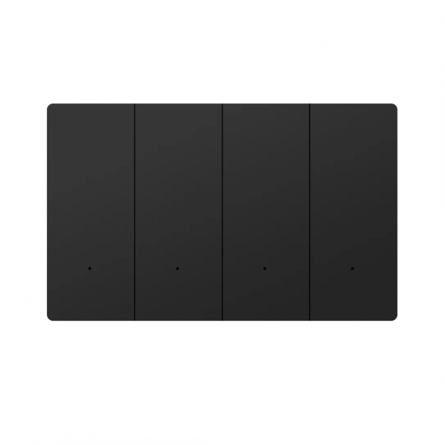 Akubela 4-Gang Key Switch (US/Glass/Black)