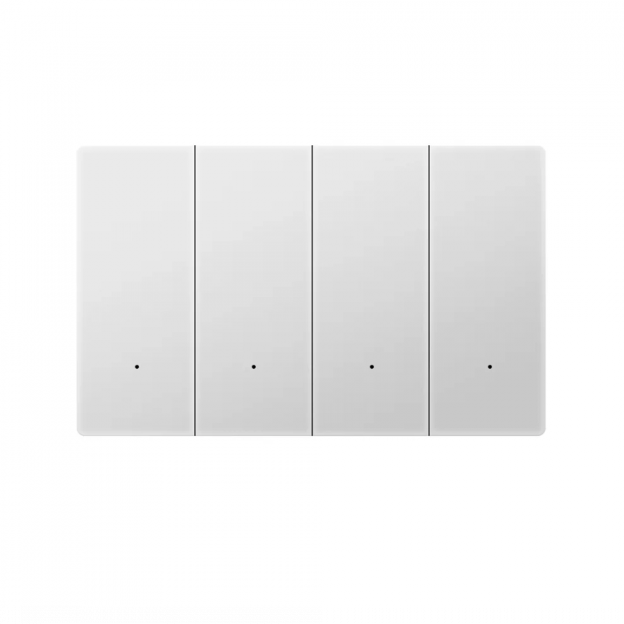 Akubela 4-Gang Key Switch (US/Glass/White)
