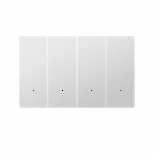 Akubela 4-Gang Key Switch (US/Glass/White)