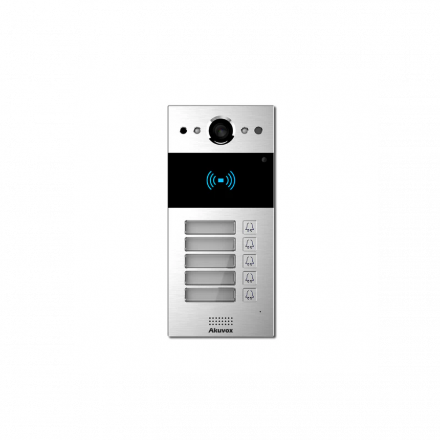 Akuvox SIP Intercom with Five (5) Buttons (Video & Card reader)