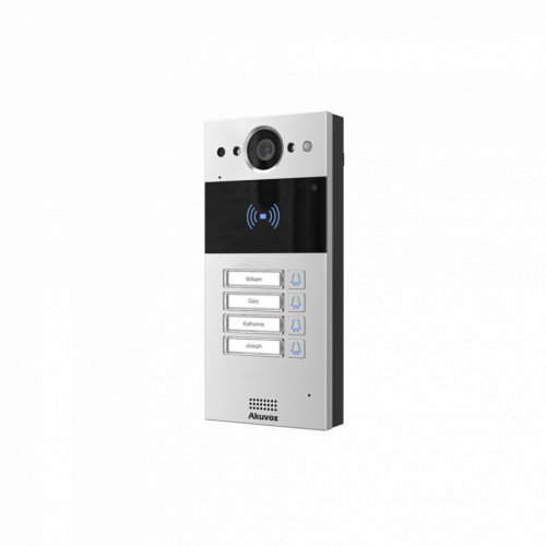 Akuvox SIP Intercom with Four (4) Buttons (Video & Card reader)