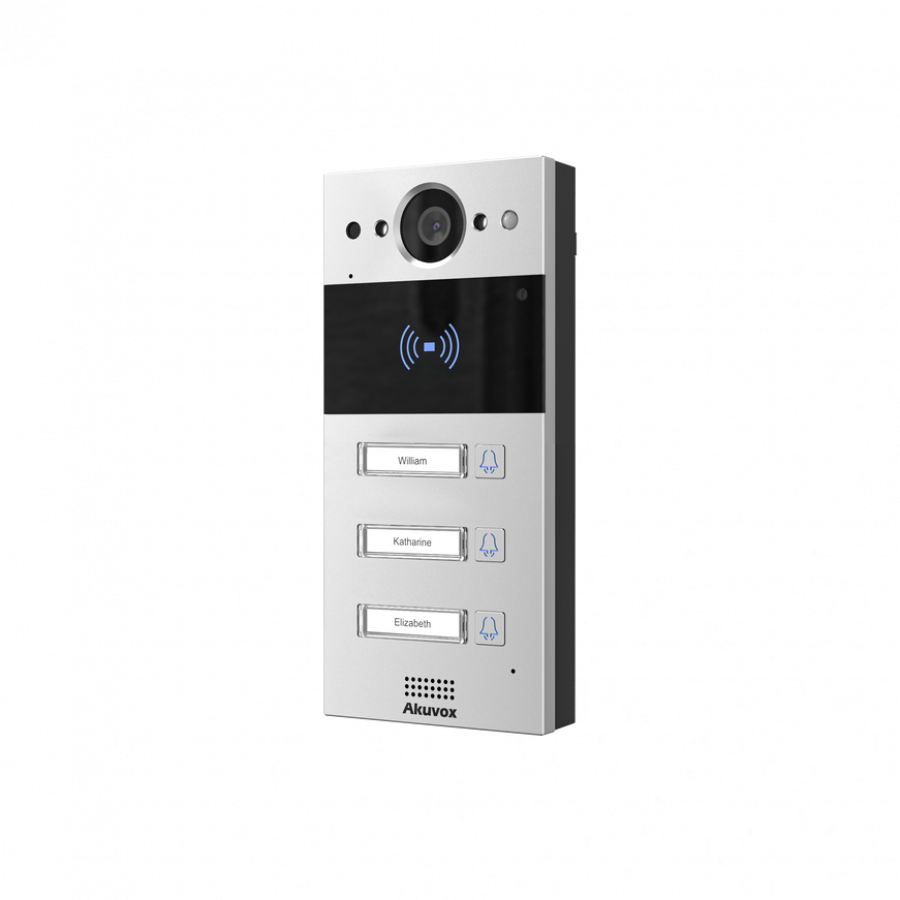 Akuvox SIP Intercom with Three (3) Buttons (Video & Card reader)