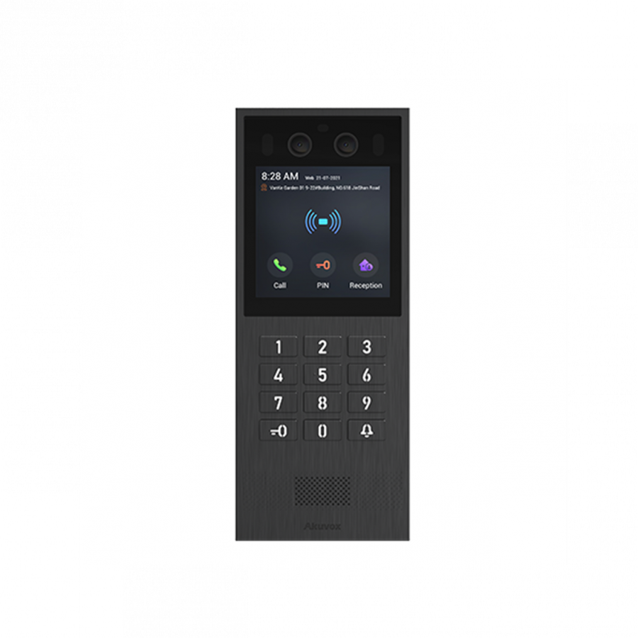Akuvox vandal-resistant door phone for high-end buildings