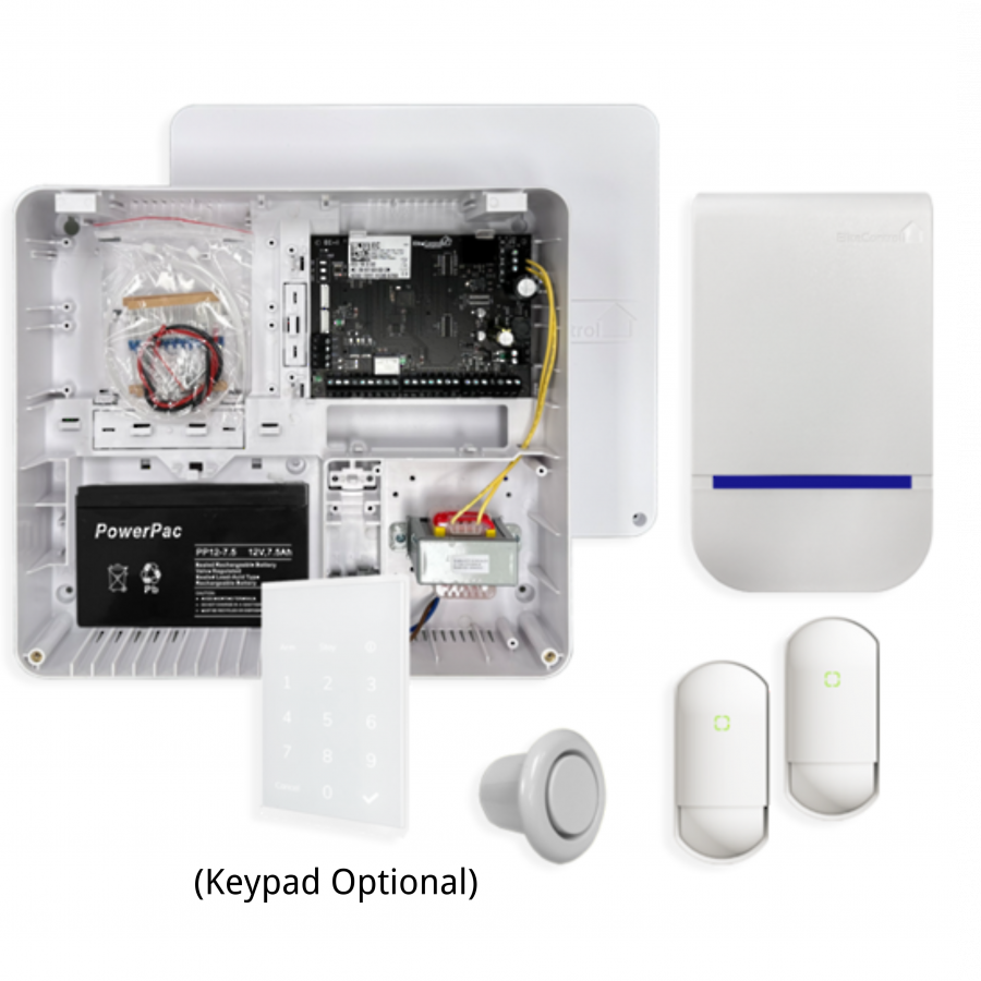 Arrowhead Alarm kit & EC-BASE & 2x sensor-Optional Keypad AAP(EC-KP-W)