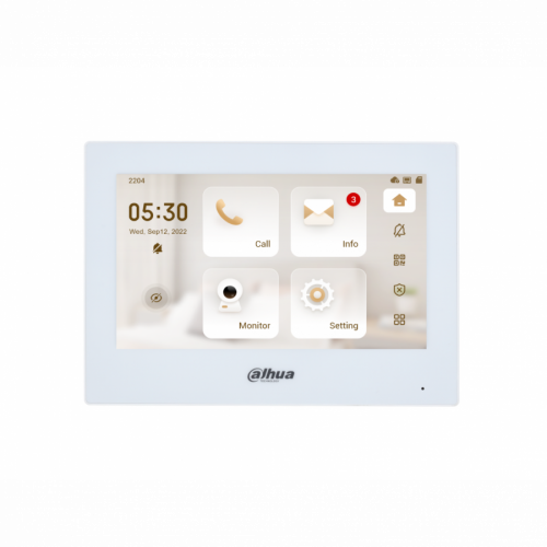 Dahua 2-Wire IP & Wi-Fi Indoor Monitor Intercom Black