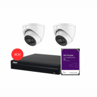 DAHUA KIT 4CH NVR 2*5MP 1TB HDD sm