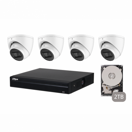 Dahua KIT 4CH NVR 4*5MP with 2TB HDD