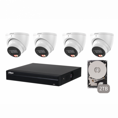 DAHUA KIT 4CH NVR 4*6MP with 2TB HDD
