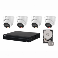DAHUA KIT 4CH NVR 4*6MP with 2TB HDD sm
