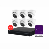 DAHUA KIT 8CH NVR 6*5MP 4TB HDD sm