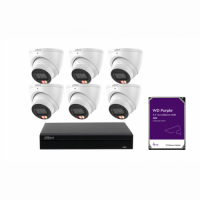 DAHUA KIT 8CH NVR 6*6MP 4TB HDD sm