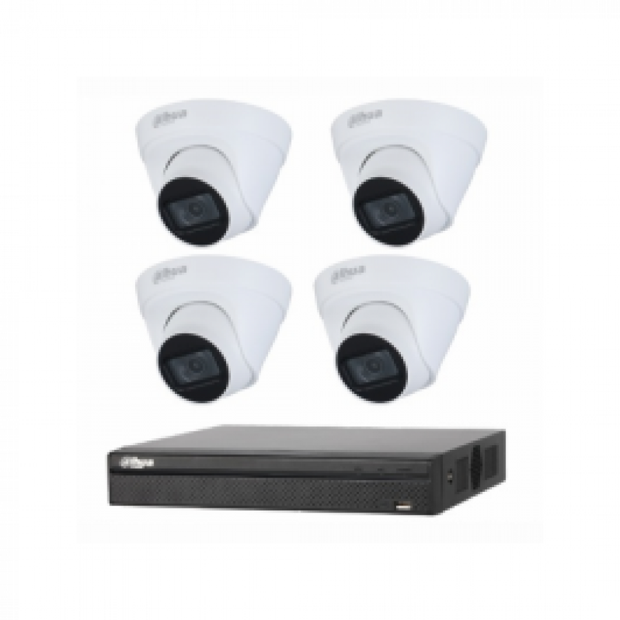 DAHUA KIT 4CH NVR 4*4MP 2TB KIT