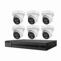 HiLook 6 * 6MP PoE Turret Kit With 8-ch NVR and 4TB HDD sm