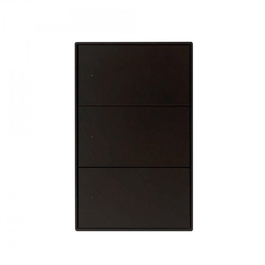 IOT 3 Gang Push Switch-Black