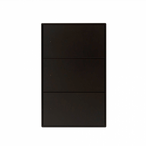 IOT 3 Gang Push Switch-Black