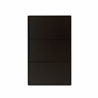 IOT 3 Gang Push Switch-Black sm