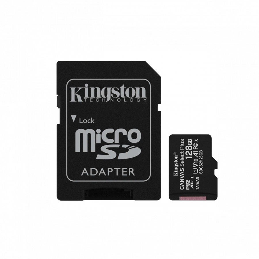 Kingston Canvas Select Plus microSDHC Memory Card - 128GB