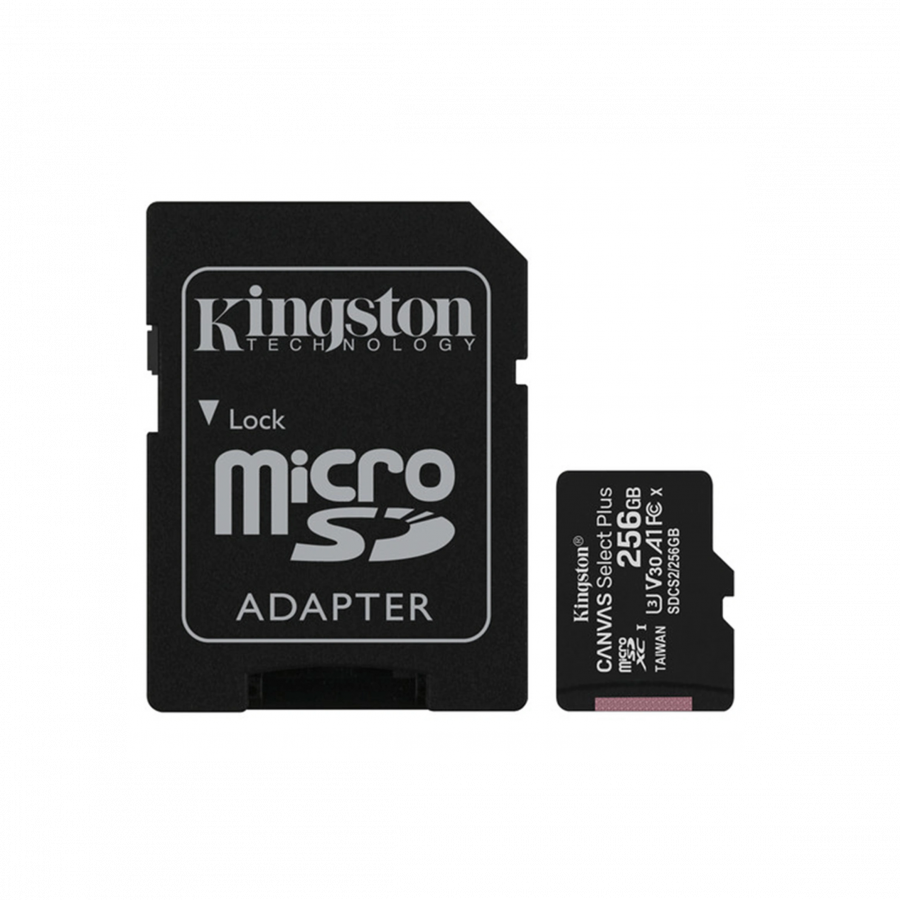 Kingston Canvas Select Plus microSDHC Memory Card - 256GB