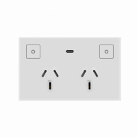 Konec Smart Double Power point K118-2S-GLA-WH sm