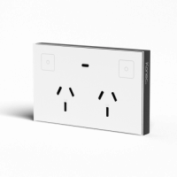 Konec Smart Double Power point K118-2S-GLA-WH sm