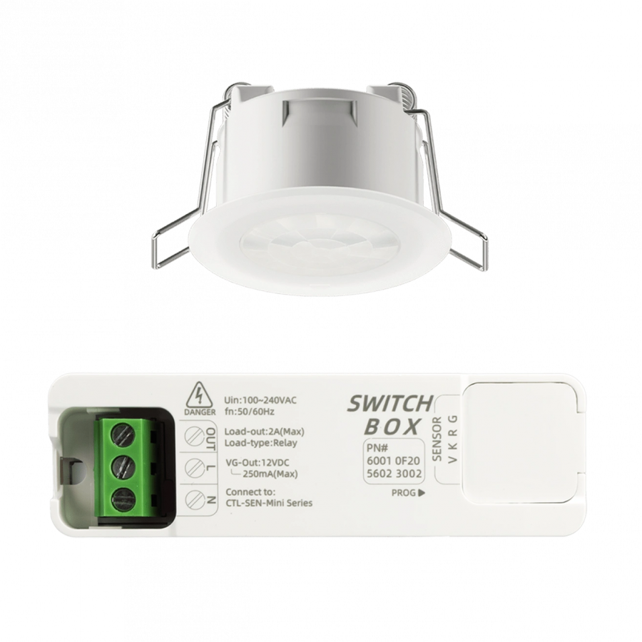 Mini PlR curtain MotionSensor(switch 300w)-AC