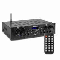 Power Dynamics 4-Channel Audio Amplifier System with BT Audio sm