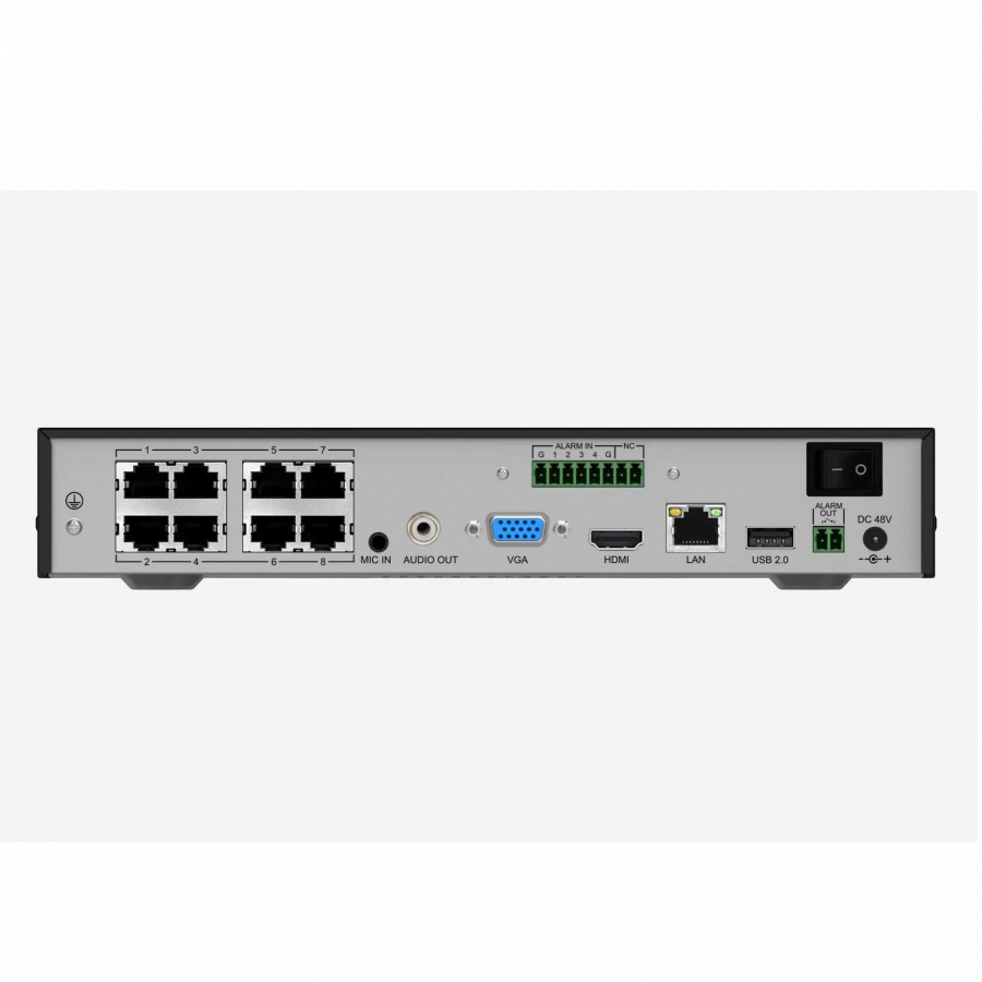 Tiandy 1HDD 10ch Advanced PSE NVR-48HA (K)