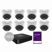 Tiandy KIT 10CH NVR 8*6MP 2TB KIT sm