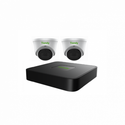 Tiandy KIT 4CH NVR 2*2MP Turret-NO HDD