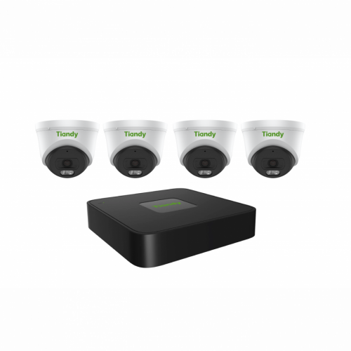 Tiandy KIT 4CH NVR 4*2MP Turret (NO HDD)