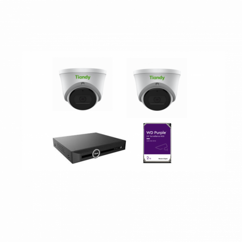 Tiandy KIT 5CH NVR 2*6MP 2TB KIT