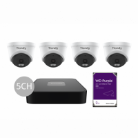 Tiandy KIT 5CH NVR 4*6MP 2TB KIT-PL sm