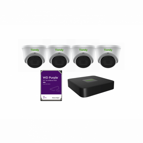 Tiandy KIT 8CH NVR 4*6MP 2TB KIT