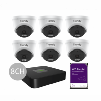 Tiandy KIT 8CH NVR 6*4MP+2TB KIT sm