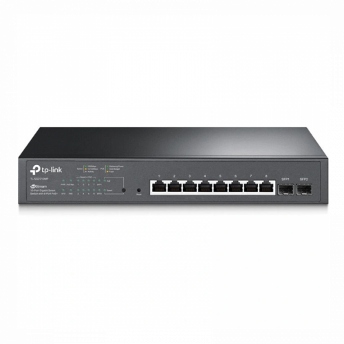 TP-Link TL-SG2210MP JetStream 10-Port Gigabit Smart PoE Switch with 8-Port PoE+W/ Omada SDN
