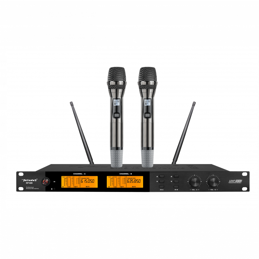 FULINDA UHF KP620 UHF Dual Channel Wireless Microphone