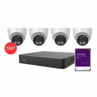 UNIARCH KIT 4CH NVR 4*5MP 1TB INSTALLED sm