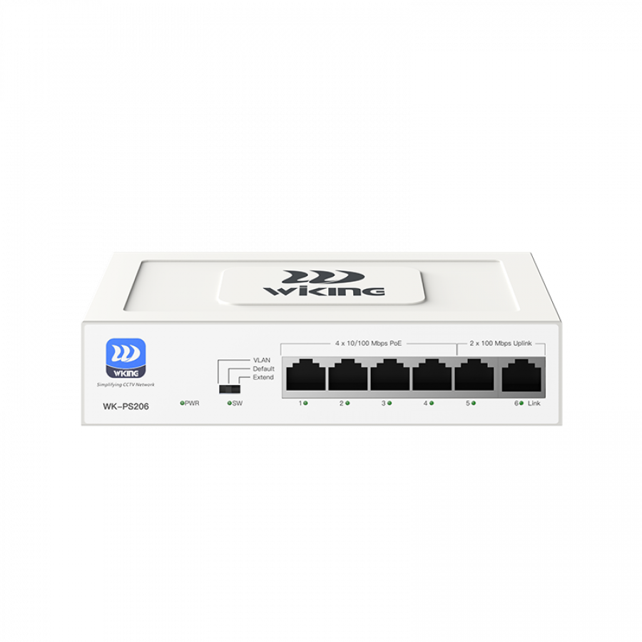 Wi-Tek WIKING 4 PORTS POE SWITCH WK-PS206