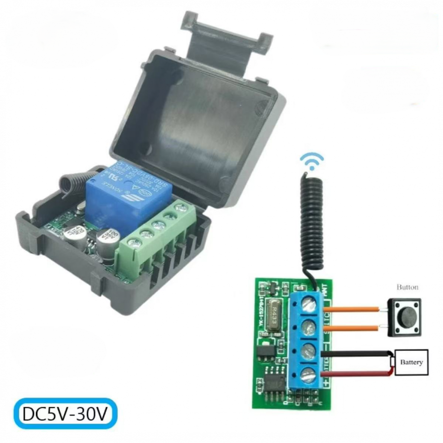 Wireless Relay Kit – Transmitter & Receiver (Wide Voltage)