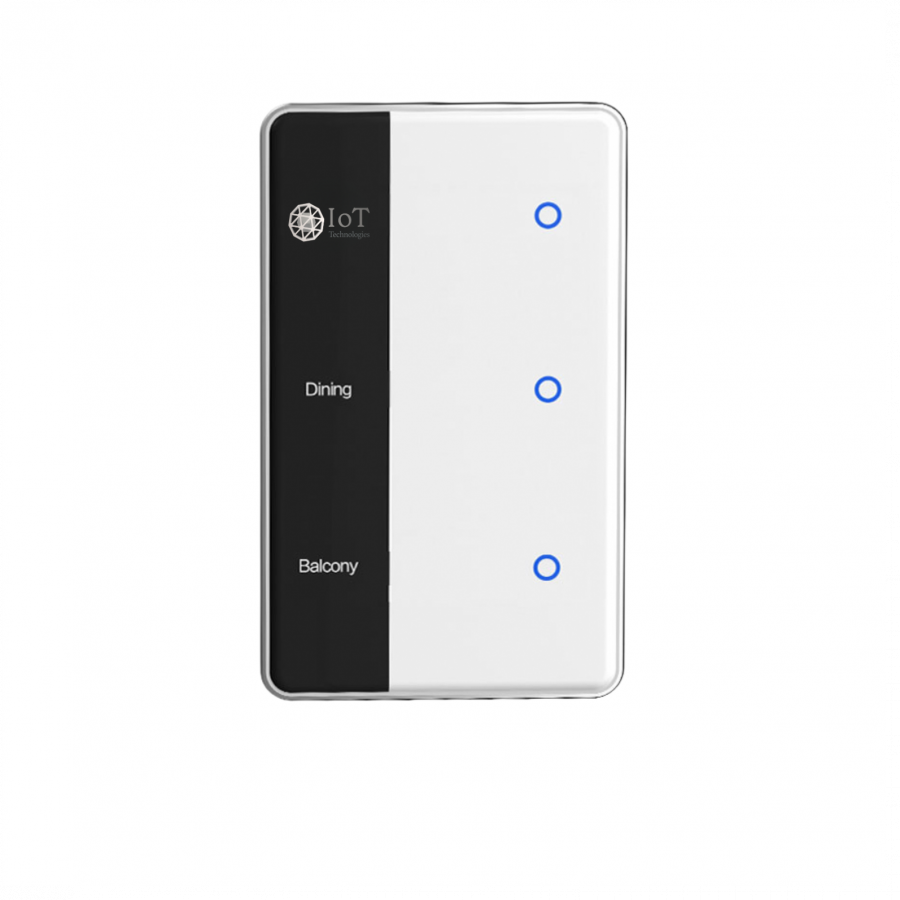 IOT Smart Display Screen Light Touch US Switch-3 Gang
