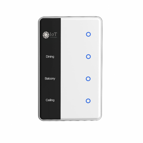 IOT Smart Display Screen Light Touch US Switch-4 gang
