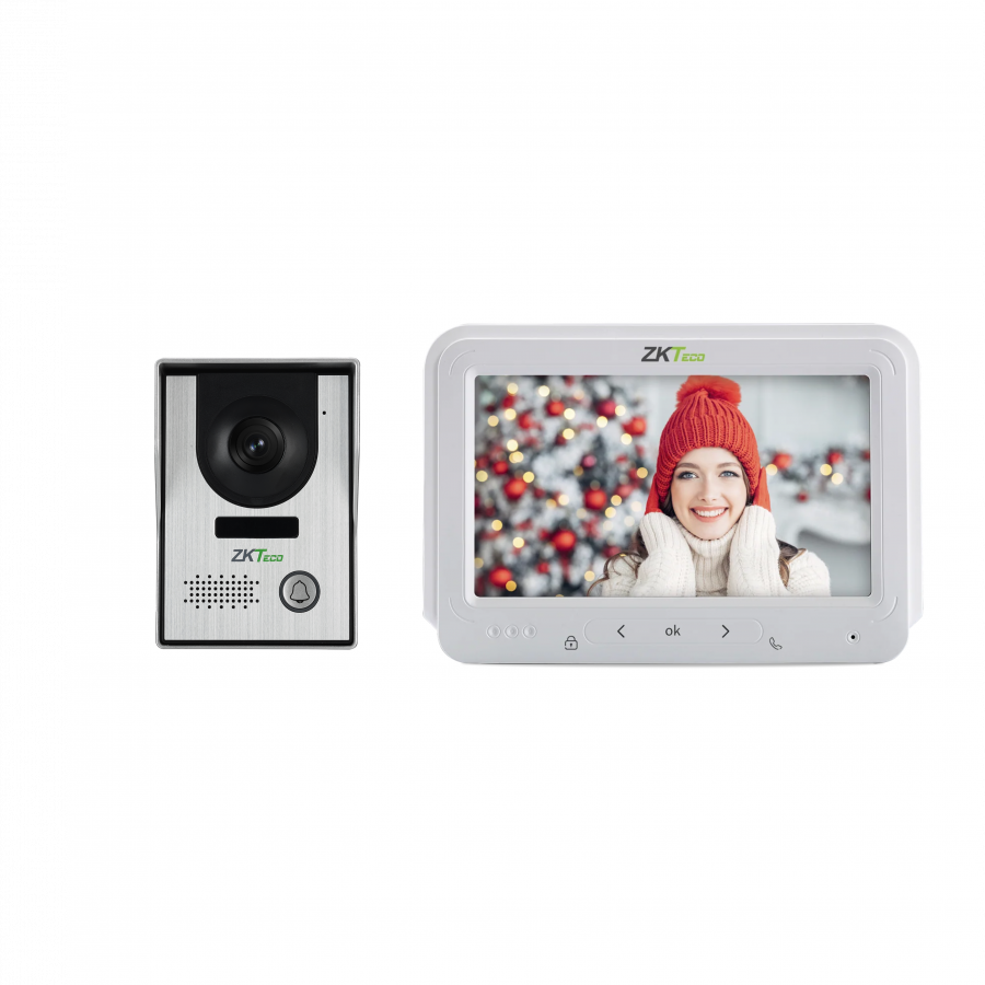 ZKTeco 4-wire Analog Video Intercom Kit for Villa